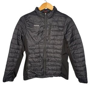 Montbell jacket black lightweight down puffer coat women’s size small